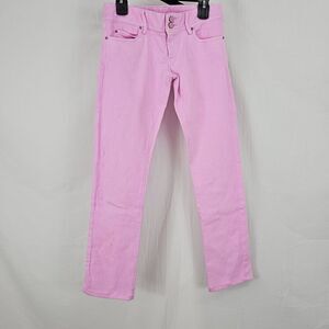 LILLY PULITZER | WORTH STRAIGHT JEAN PINK STRETCH JEANS WOMEN'S SIZE 2